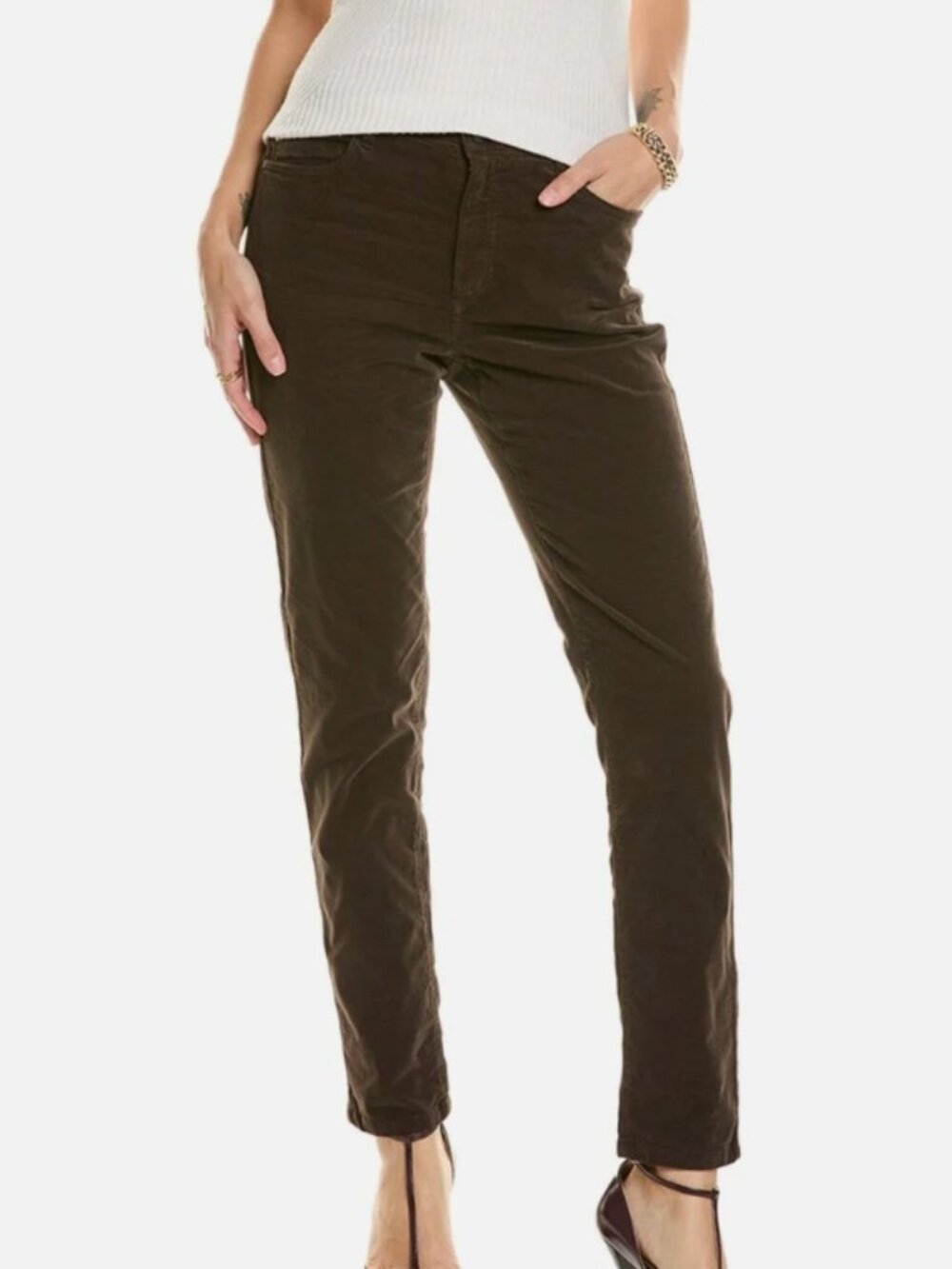 Like New! J.McLaughlin Watson Pant velvet in Olive in Size 4